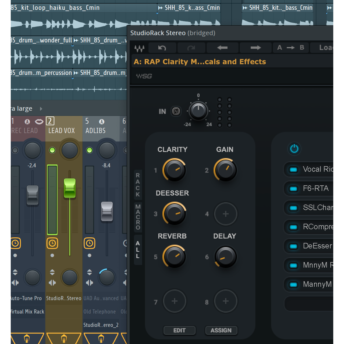 "Rap Clarity" WAVES Vocal Chain Preset