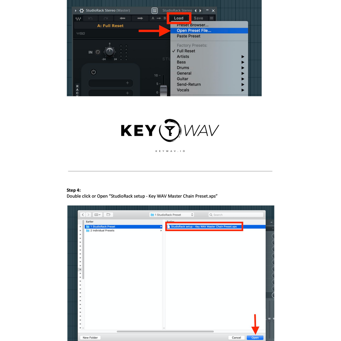 Waves Master Chain Preset Instructions